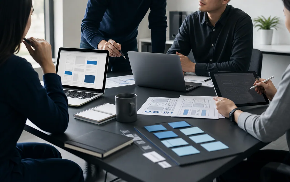 IQX digital project team planning website design and development workflow IQX digital project team planning website design and development workflow
